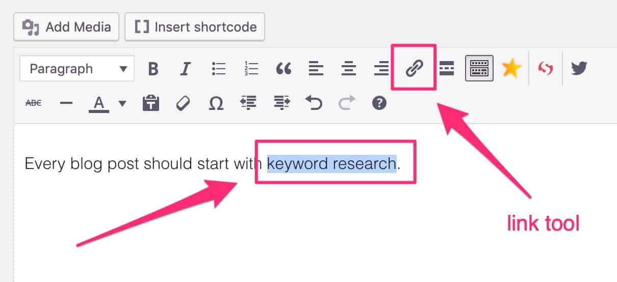 Create internal links